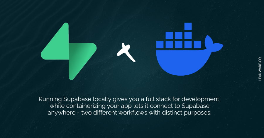 Supabase on Docker: Local Dev &amp; Self-Hosting Guide