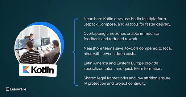 Hire Nearshore Kotlin Developer