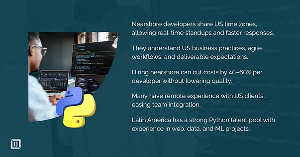 Why Hire Nearshore Python Developers