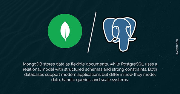 MongoDB vs PostgreSQL-Choosing the Right Database for Modern Applications